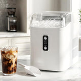 Nugget Ice Maker Countertop, 6-Min Fast Chewable Pellet Ice, 24lbs/24H Portable Ice Machine with Self-Cleaning, Ice