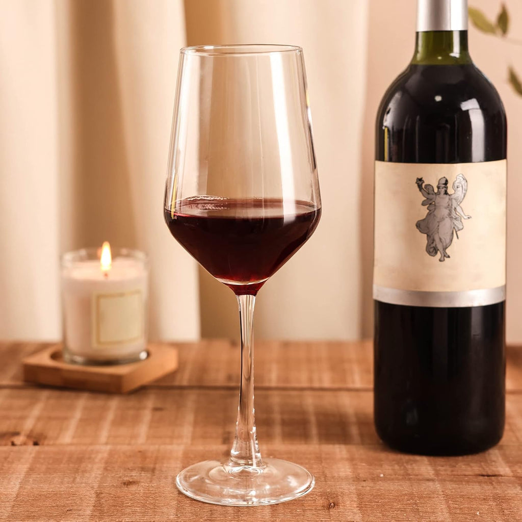 Wine Glasses Set of 6, 13 Oz Red or White Wine Glass with Stem, Perfect , Dishwasher Safe