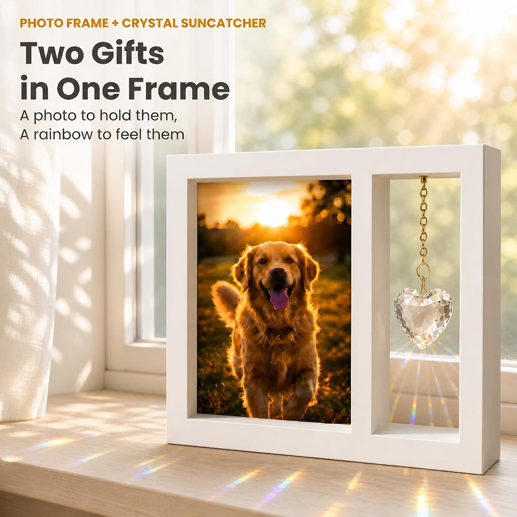 Dog Memorial Gifts for Loss of Dog, 4x6 Pet Picture Frame Keepsake
