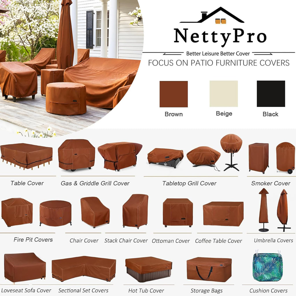 For Outdoor Furniture Set 2, 26"W x 28"D x 28"H