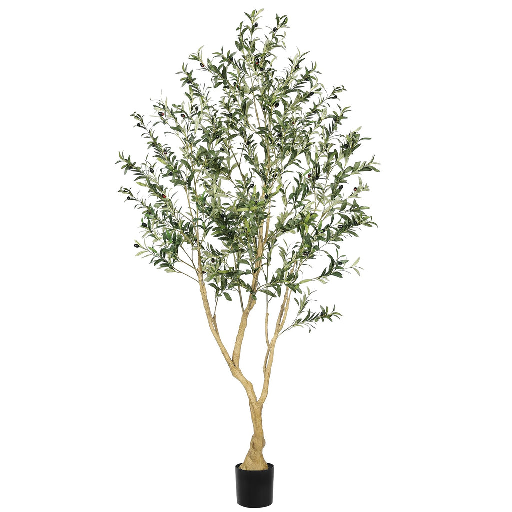 Faux Olive Tree 7ft UV Resistant for Indoor Outdoor Decor