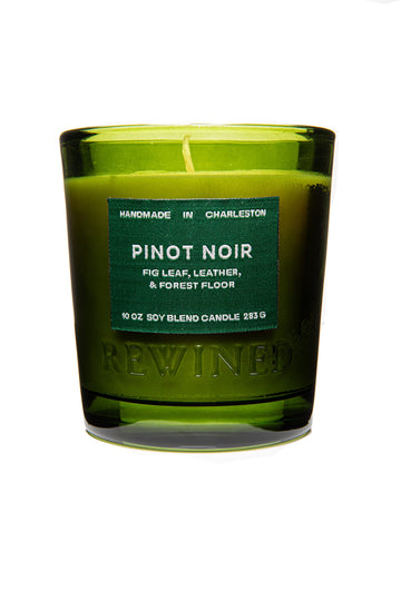 Candles Pinot Noir Soy Blend Candle, 10 Ounce, Fig Leaf, Leather, and Forest Floor