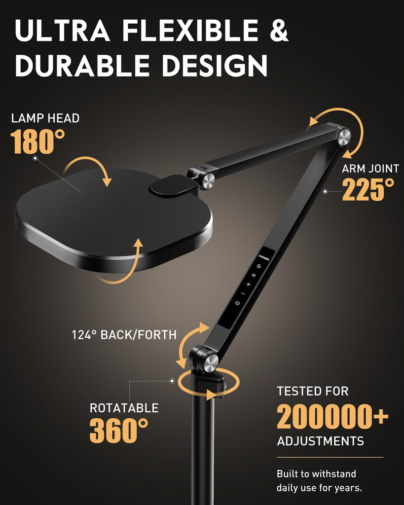 Eye-Care LED Floor Lamps, Remote, 69" Standing Read Lamp, 30 Modes
