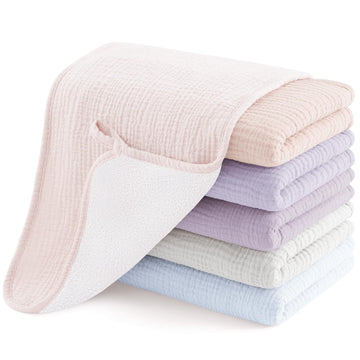 Muslin Burp Cloths, Soft Baby Burping Cloths for Unisex Boys and Girls, Newborn Essentials Large Extra Absorbent