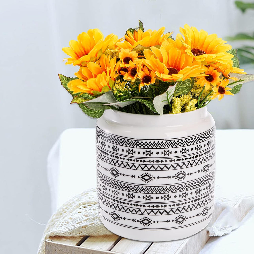 Kitchen Canister, Ceramic Large Food Storage Jar with Airtight Seal Wooden Lid, 100 Fl Oz Porcelain Food Storage