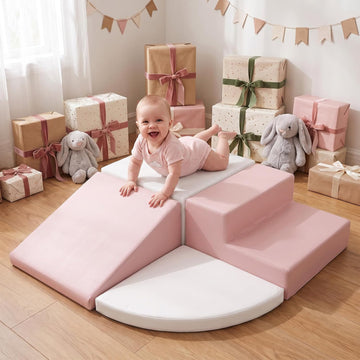 Dove PU Leather Piece Foam Climbing Blocks for Toddlers 1-3