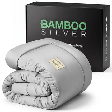 Cooling Comforter Duvet Insert, Hypoallergenic 100% Viscose Derived from Bamboo Shell & Fill - All Season