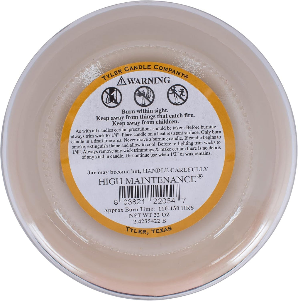 Diva & High Maintenance Scented Candle, 22 oz 2-Wick Soy Wax Jar, Large Highly Scented Candle Set Pack of 2, Long
