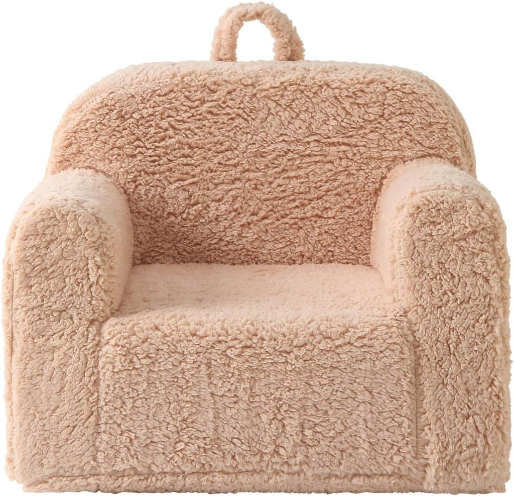 Kids Chair Comfy, Portable Children Armchair for Reading Playing, Khaki