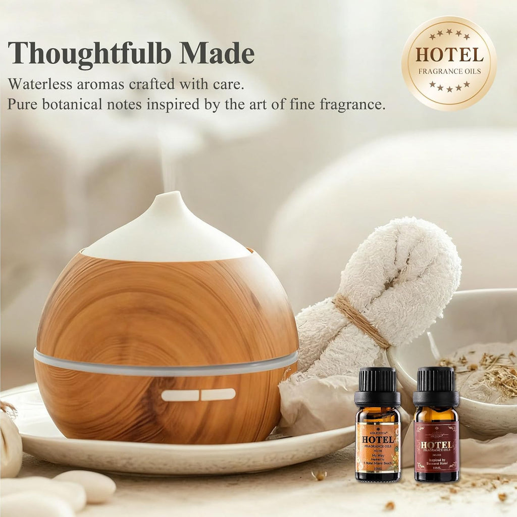 Hotel Diffuser Oil Gift Set - Inspired by 5-Star Hotel Fragrance Oil Set - My Way, White Tea,Baccarat,Four - Set of 8