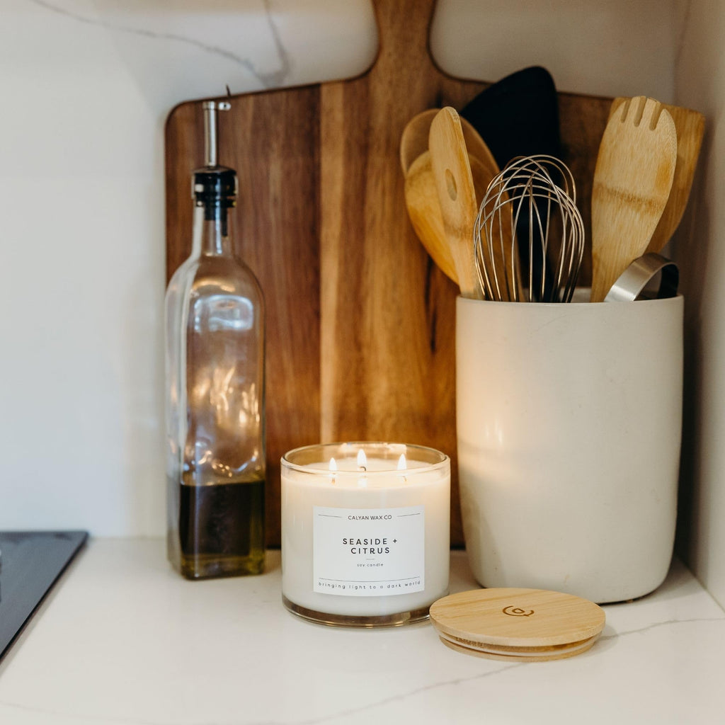 Seaside & Citrus 3 Wick Scented Candle - 43 Hour Burn