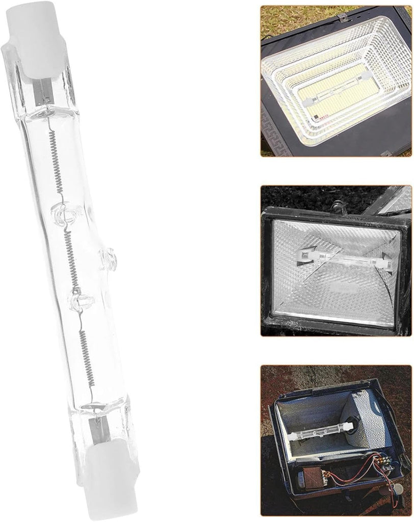 J Type T3 Halogen Bulbs R7s Halogen Light Bulbs 118mm Warm White 2700K 189mm J78 Security Light Bulb Double Ended