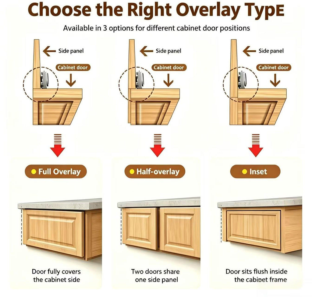 Corner Cabinet Hinge, Soft Close Lazy Susan Hinge 180°&135° for Bifold Door