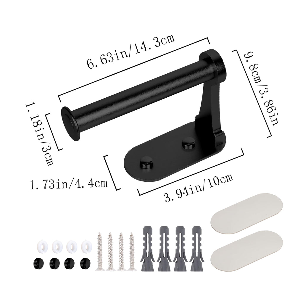 Adhesive Curtain Holdbacks No Drill Curtain Tiebacks, Black - 2 Pack