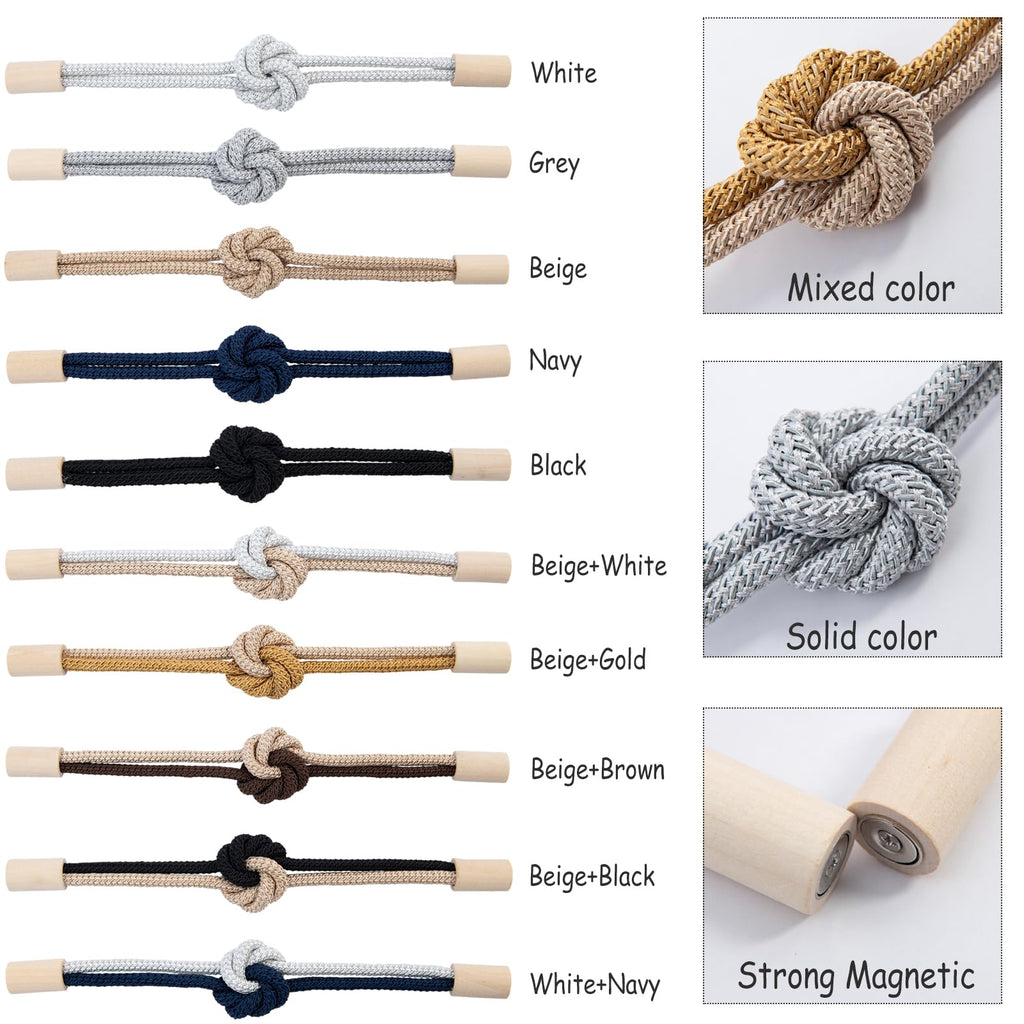 Magnetic Curtain Tiebacks Holdbacks Rope Curtain Tie Backs Outdoor