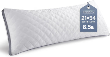 Body Pillow Insert 20 x 54 for Side Sleepers White Support | Soft polyester padding delivers full-body support for