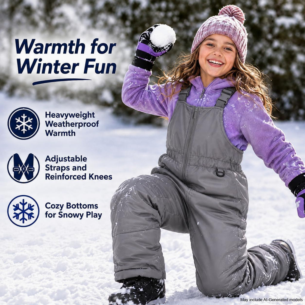 Hero Kids Snow Bibs Waterproof Insulated Bib Overalls