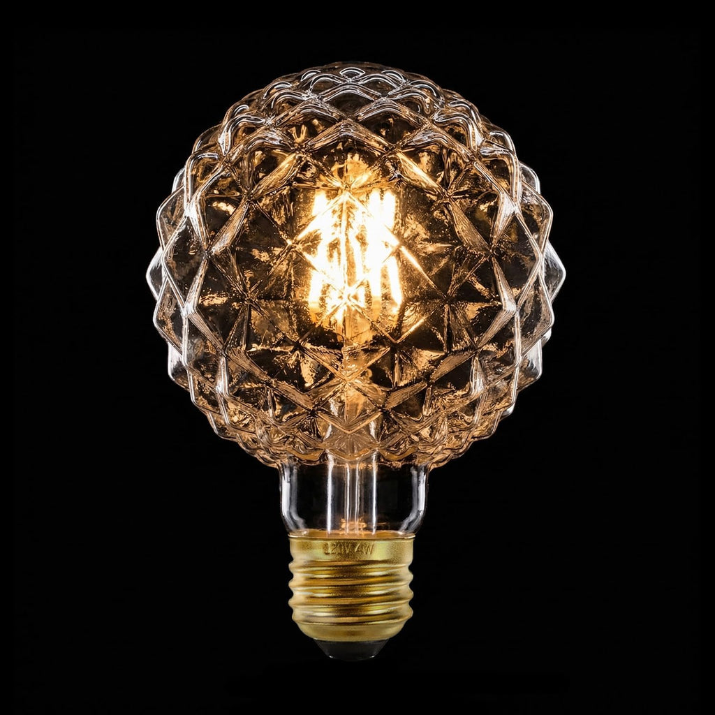 G30 Edison LED Bulb,4W 2500K Warm White 400lm E26 Hard Glass Non‐Dimmable Vintage Decorative Light Bulb