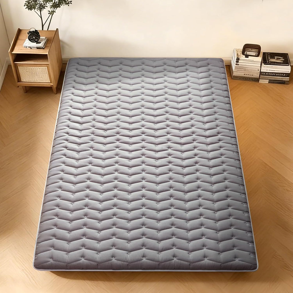 Premium Foam Japanese Futon Floor Mattress 54"x 80", 100% High Density Foam Comfortable Floor Mattress, 3.2"