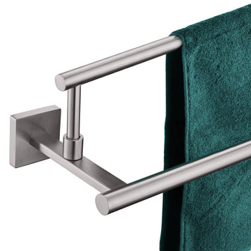 Bath Towel Holders Brushed Nickel Bathroom Rack 32-Inch Double Towel Bars Overlength Kitchen Rails Stainless Steel