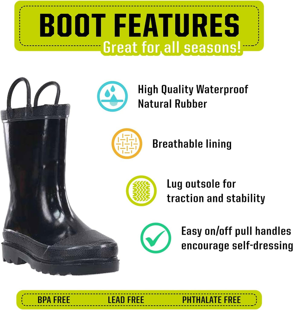 Kids Firechief 2 Waterproof Rain Boot for Boys and Girls