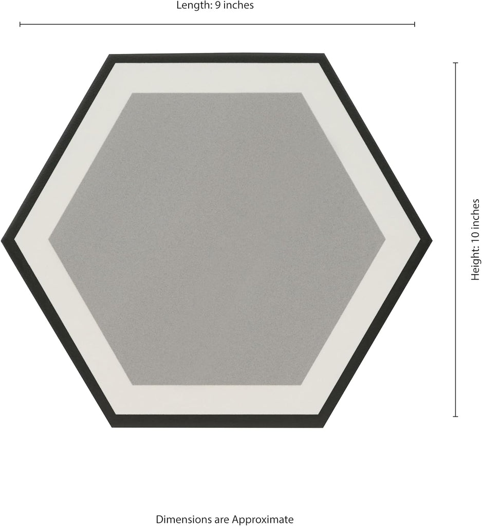 Hexley Hive 9 in. x 10 in. Matte Porcelain Floor Wall Tile Flooring