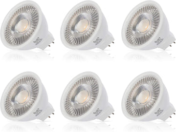 LED MR16 5W 12V Light Bulb, GU5.3 Bipin Base, 5000K, 6 Pack