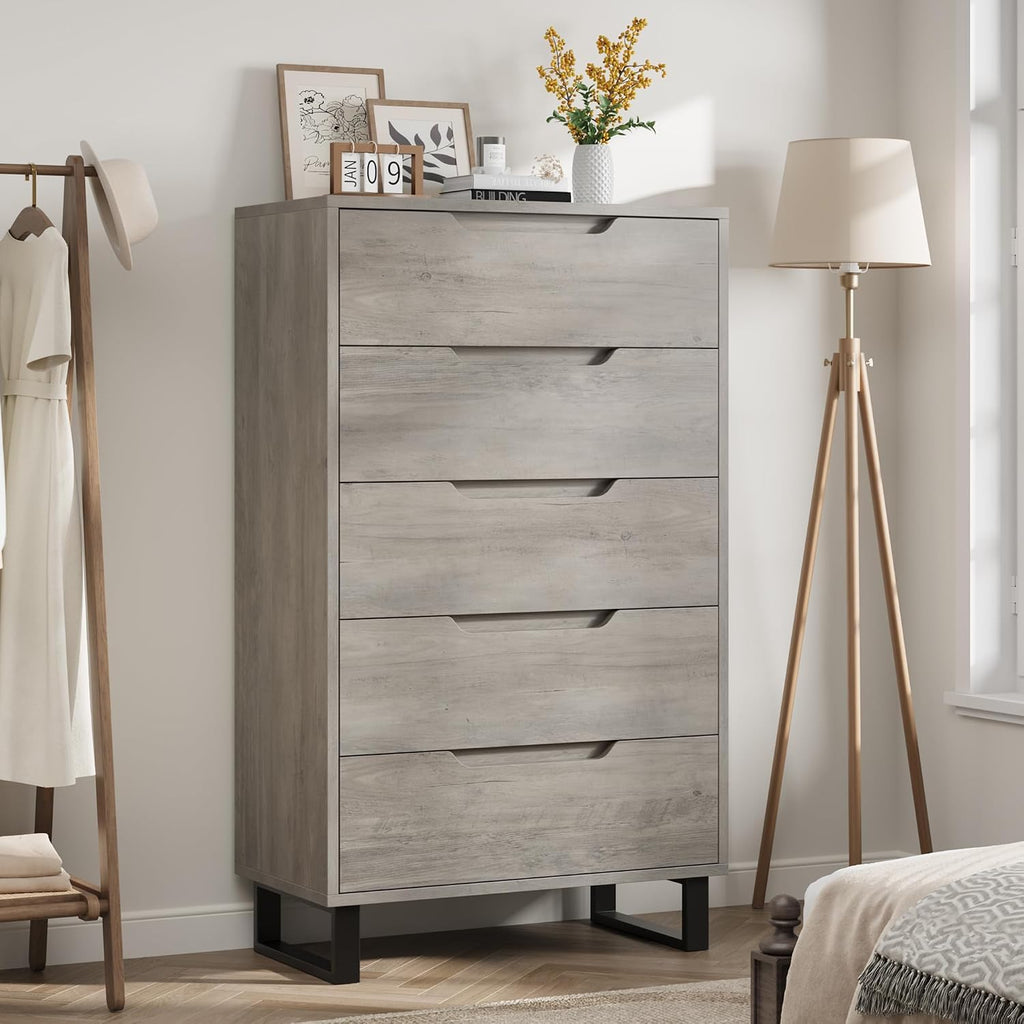 5 Dresser , 50.5" Vertical Dresser Drawer with Storage | dresser , freestanding vertical drawer with storage, wooden