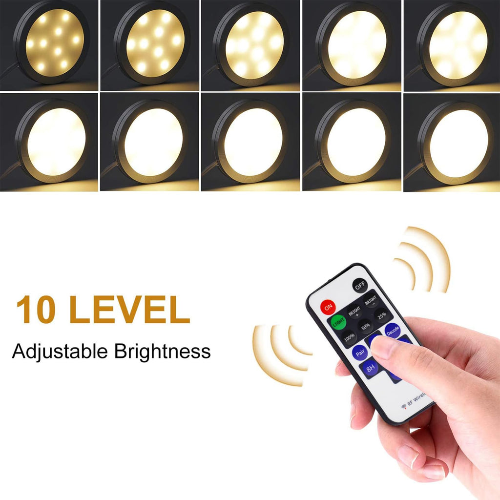 Dimmable LED Under Cabinet Lighting, Counter Showcase Kitchen Lighting Fixtures with 12V Plug in adapter and Dimmable
