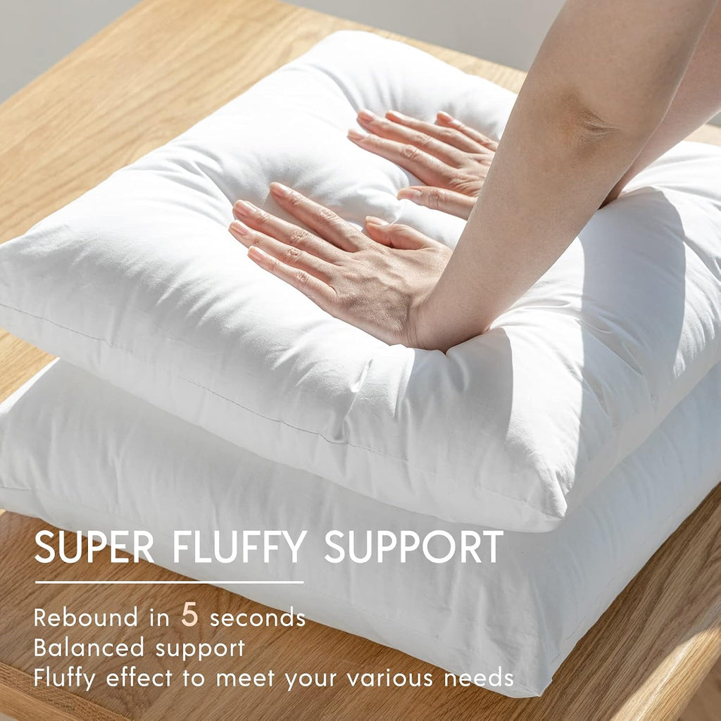 Outdoor Pillows Waterproof 18x18 Outdoor Pillow Inserts 2 Pack - Set of 2