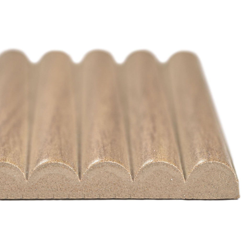 Porcelain Fluted Wood Wall Tile | Serata Harmona Savanna | 4.5" x 9"