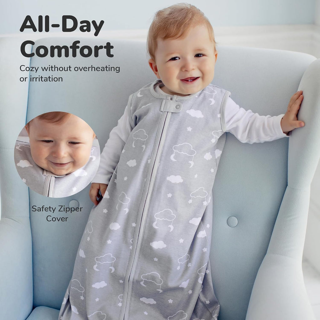 Organic Cotton Baby Wearable Blanket 2.5 TOG Winter Sleep Sack