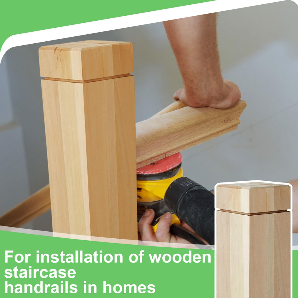 2 Pcs 3" x 48" Solid Poplar Stair Newel Post with Single Groove