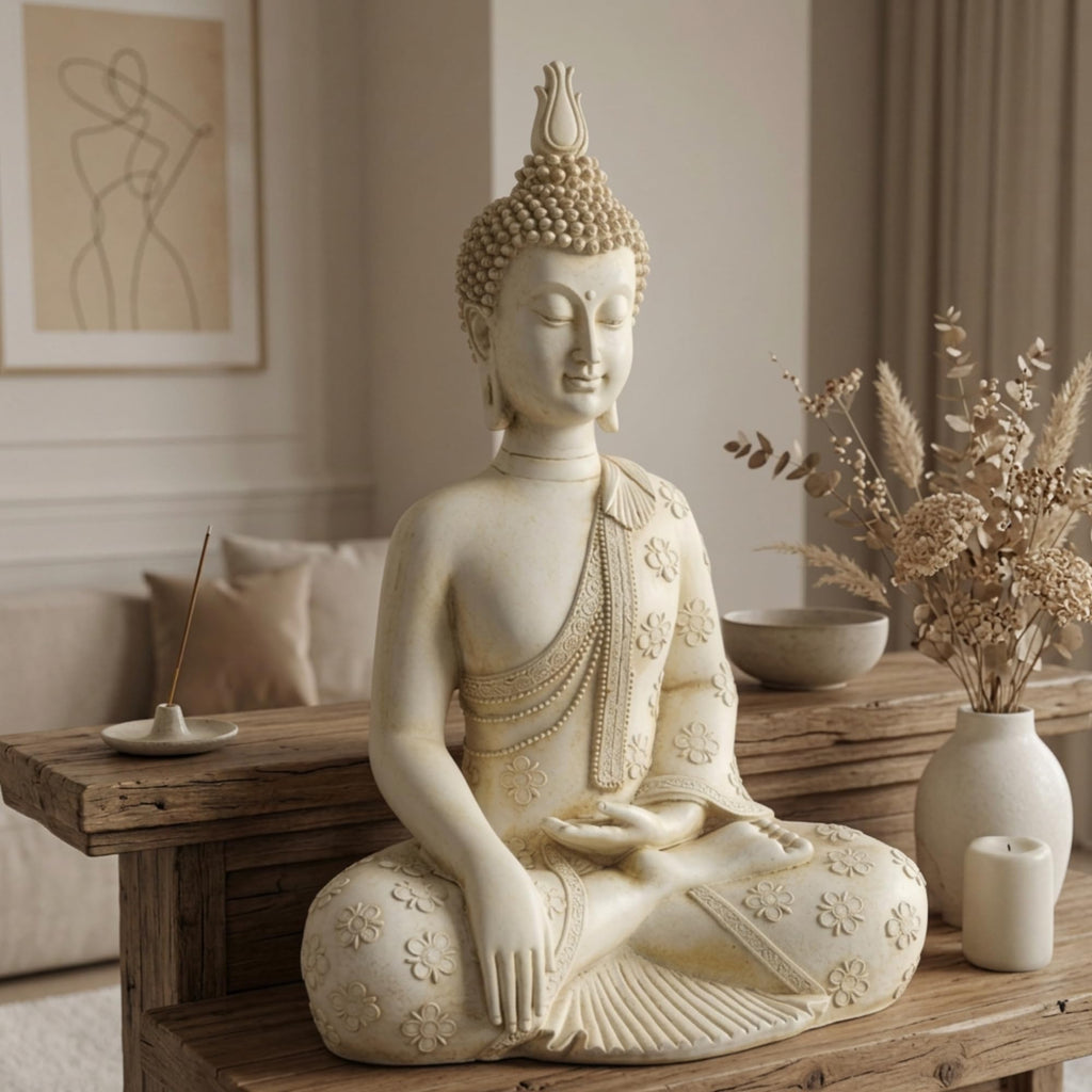 Buddha Statue, Zen, Decorative Meditation Sculpture, 18 inch