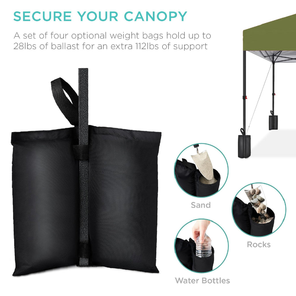 8x8 Pop Up Canopy Tent, EZ Setup, Olive Green