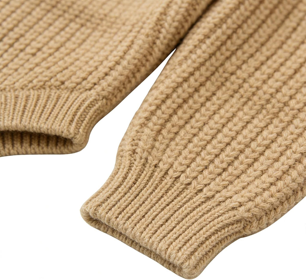 Baby 100% Cotton Knit Romper Winter Long Sleeve Bodysuit