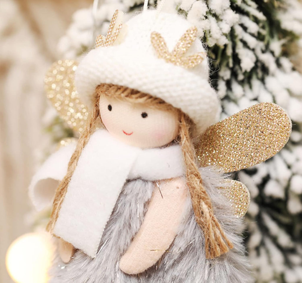 Christmas Angel Doll Decoration, Christmas Tree Hanging Ornaments, Thanksgiving Day Birthday Gifts, Fairy - Set of 3