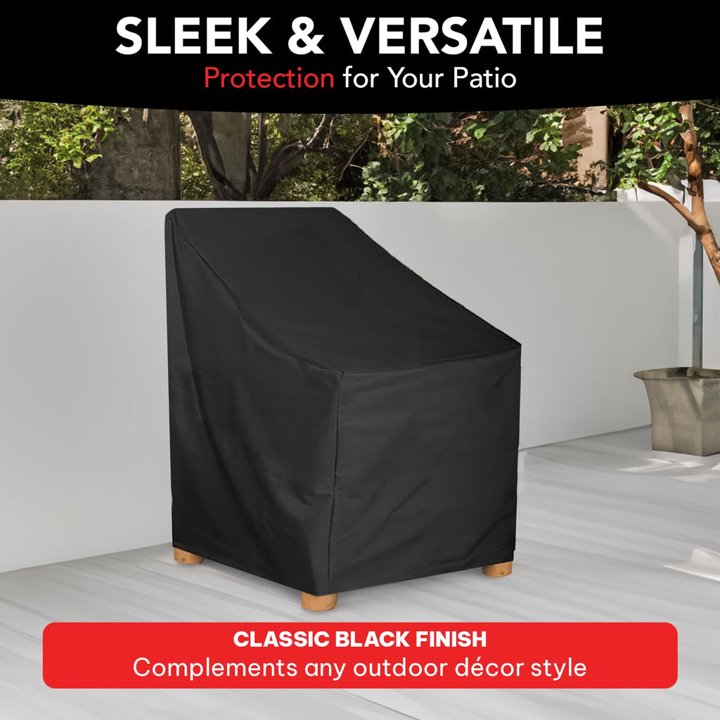 24D x 24W x 36H UV-proof Waterproof Furniture Patio Cover 250D black 24x24x36 breathable dust proof sofa table chair