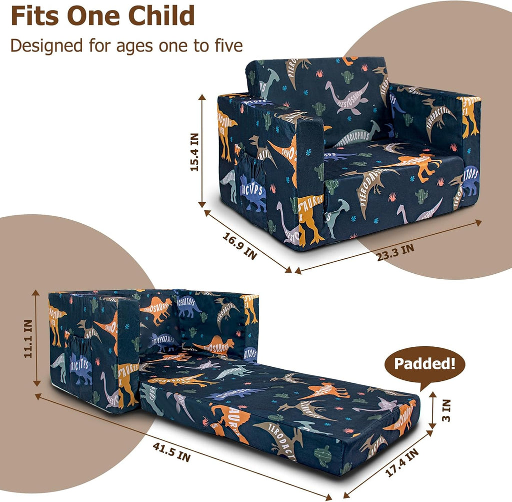 Kids Couch, in-1 Kids Fold Out Couch
