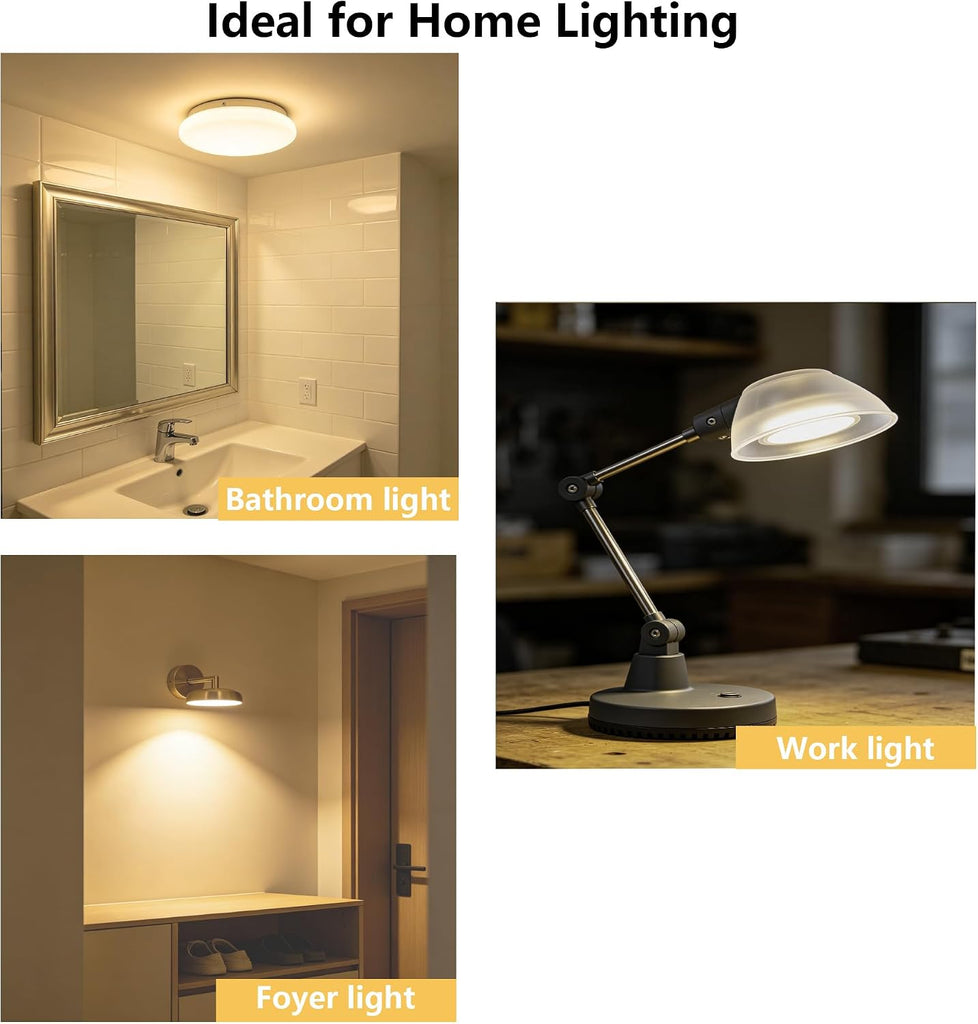 G8 Halogen Bulbs 110V 20W-50W Dimmable Bi-Pin G8 JC T4 Clear Capsule for Under Cabinet, Accent, Puck & Task Lighting