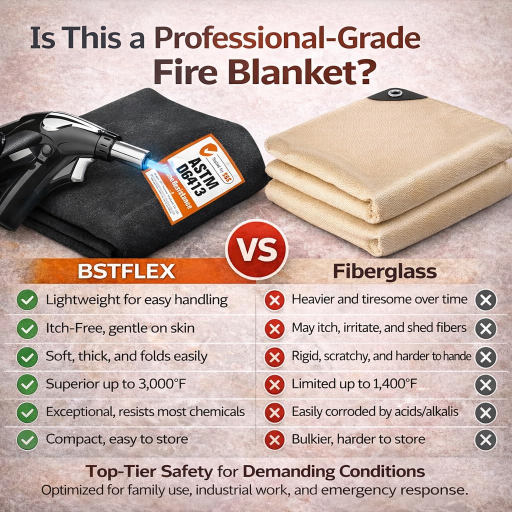 Welding Blanket Fireproof Carbon Felt Soldering Mat & Pad, 2 Packs 20x36 Inch Flame Retardant Fabric, Heat Shield for