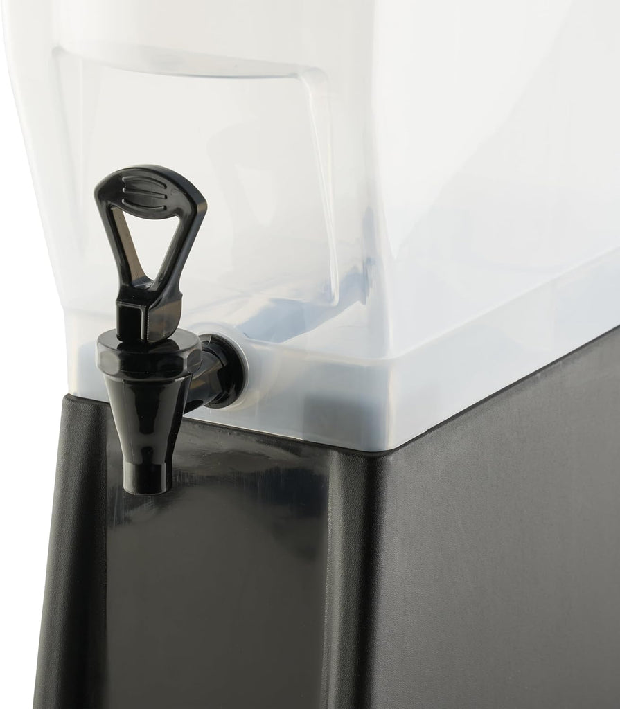 3 Gallon Slim Plastic Beverage Dispenser with Base