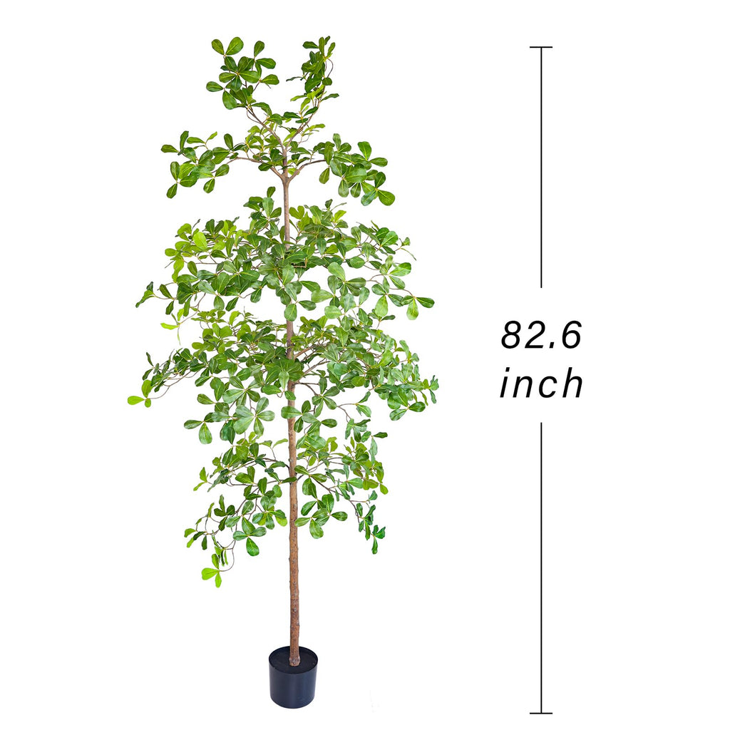 Artificial Black Olive Tree, 7FT Tall Big Faux Shady Lady Tree with Potted, Fake Olive Tree Decor Indoor
