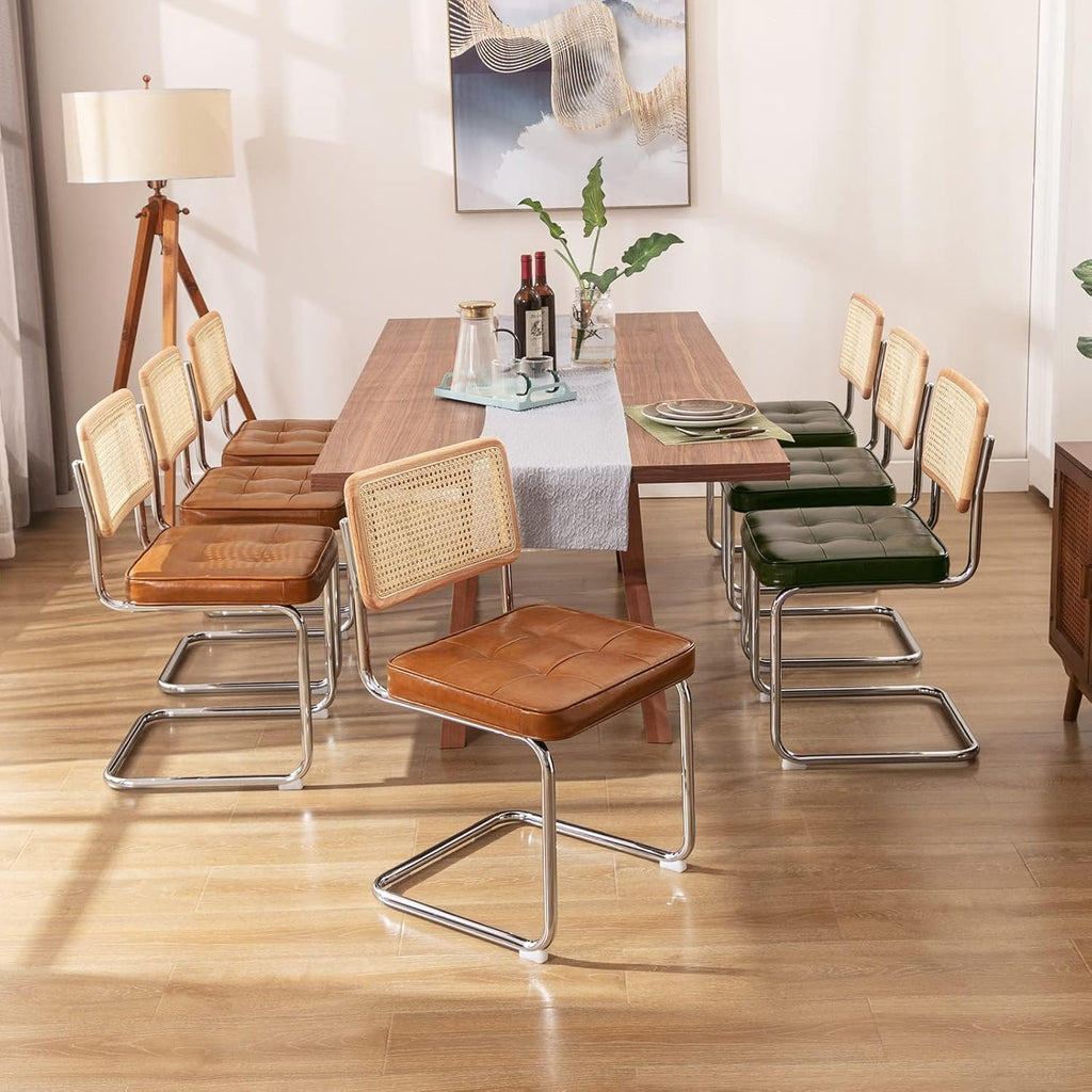 Zesthouse Natural Rattan Dining Chairs Set of 2