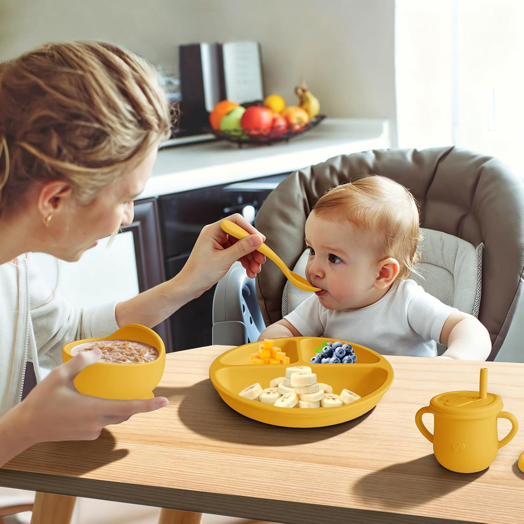 Feeding Set 12PCS,Baby Led Weaning Set(Honey)