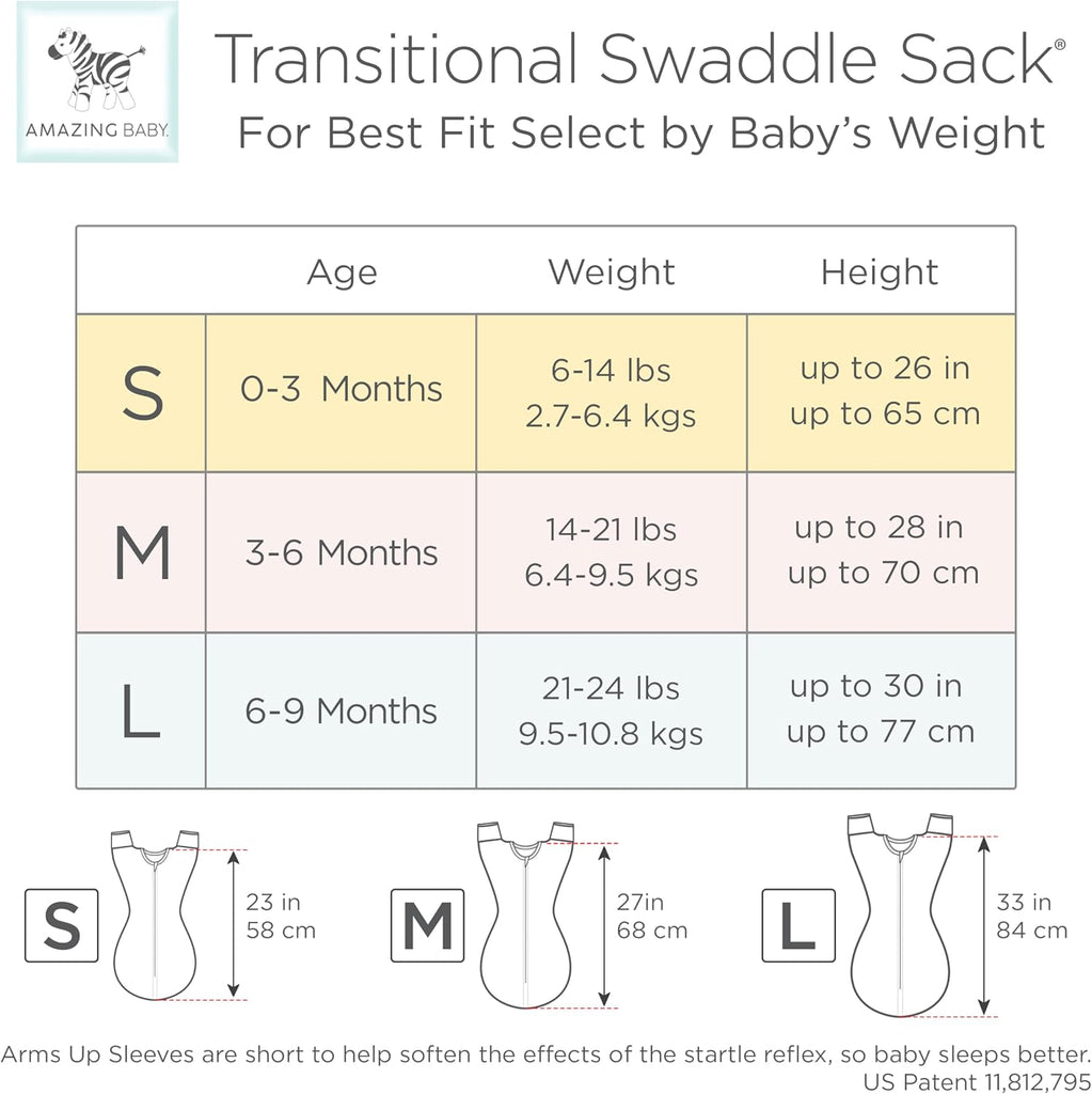 Transitional Swaddle Sack, Cotton, On Safari