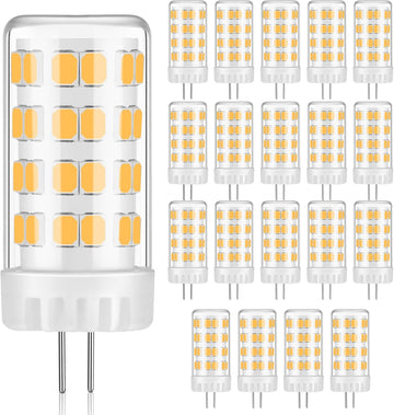 G4 LED Bulb 4W 480LM 2700K Warm White, 12V AC/DC, 360° Beam Angle, T3 Halogen Replacement, High-Efficiency Ceramic