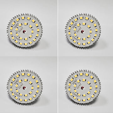 Pack of 4 MR16 GU5.3 LED Bulbs, 3000K Warm Light Bright Yellow White Non-Dimmable, 5W LED Equivalent to 50W Halogen