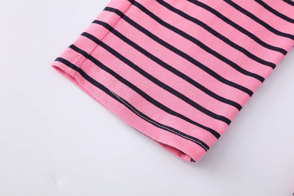 Pajamas for Girls Cute Unicorn Pants and Short Sleeve Tee Big Kids Cotton Sleepwear Set