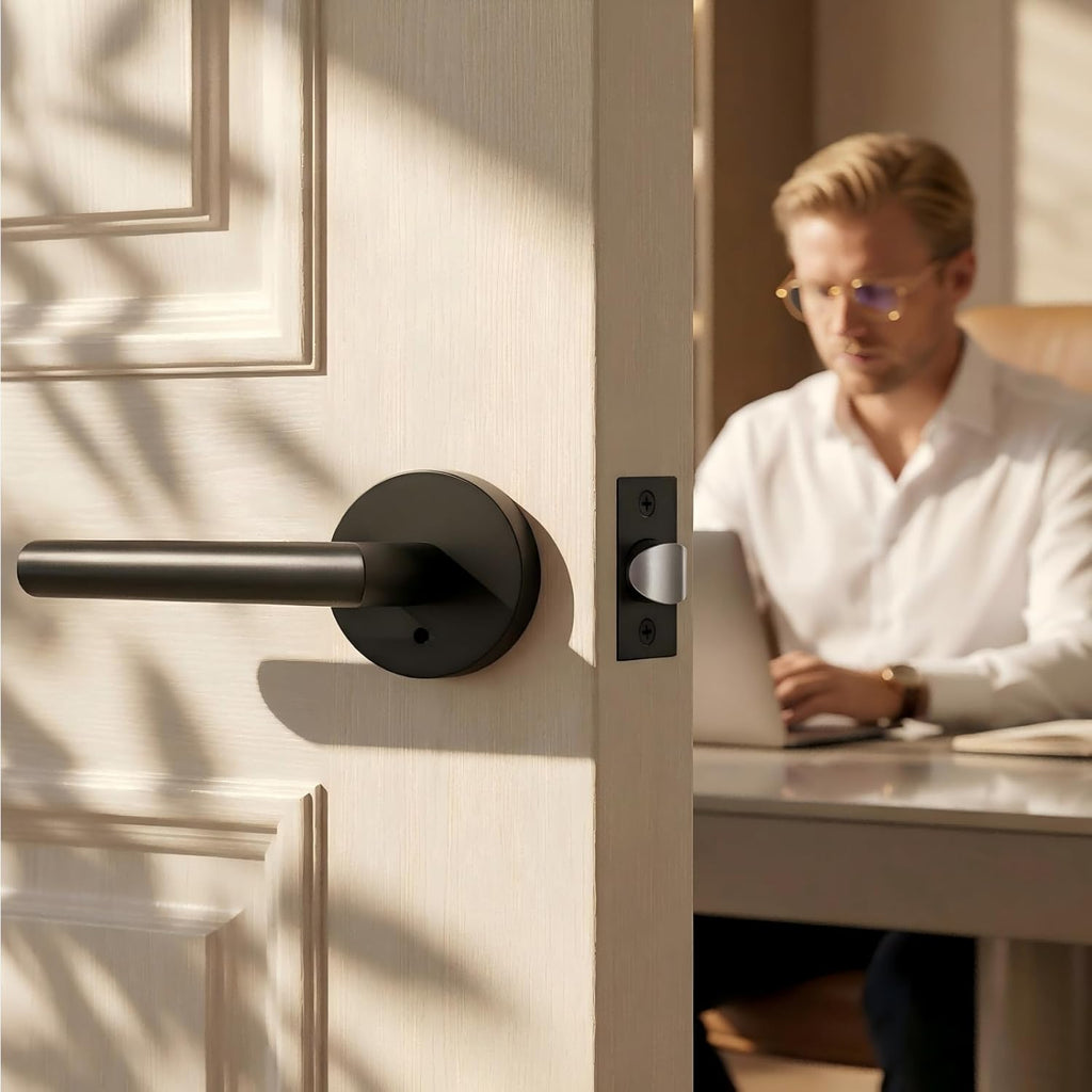 Black Door Handles Interior, Privacy Matte Black Interior Door Handles - Door Lever